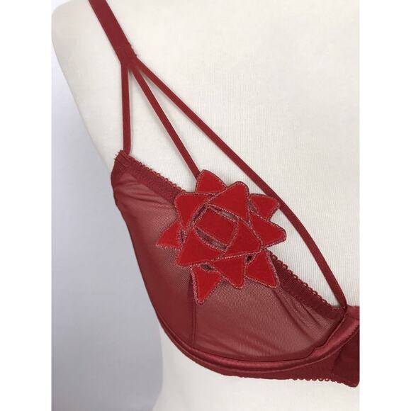 Fenty X Savage Lingerie Sheer Floral Embroidered Underwire Bra - Picture 4 of 12